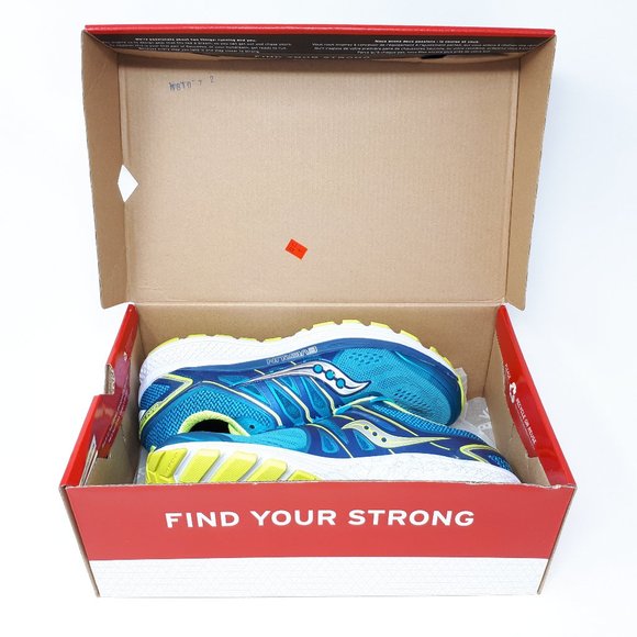 NEW Saucony Omni 16 Teal Citron Stability Running Shoe Sneaker Women's Size 7 US - Picture 11 of 12